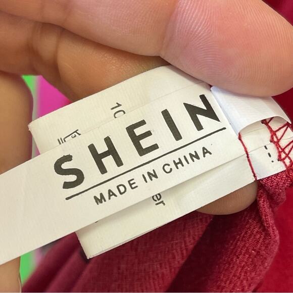 SHEIN, Floral Cold Shoulder Shark Bite Hem Dress. Size 1XL. Excellent condition! - Picture 5 of 7